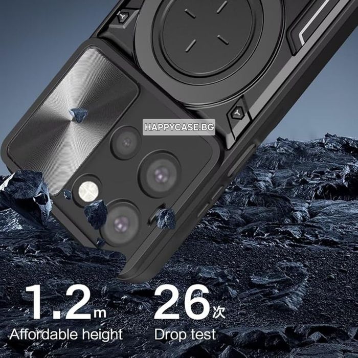 Motorola Edge 70 / 70 Pro / 70 Fusion / GIANT RING Удароустойчив кейс гръб с пръстен