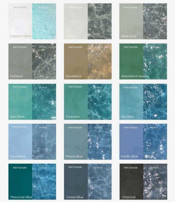 краска для бассейна. резиновая, акриловая, разноцветная.