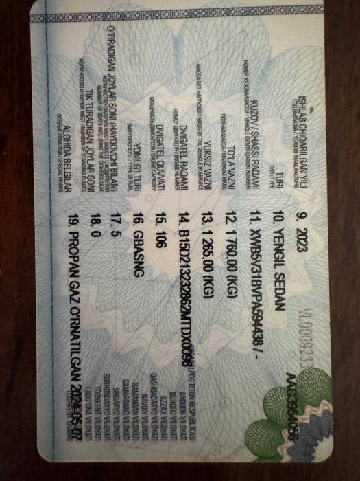 GENTRA LACETTI toza zarurat