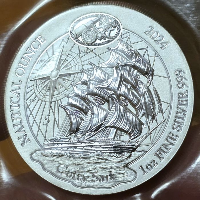 Ruanda Nautical Lunar African monede lingou argint 999