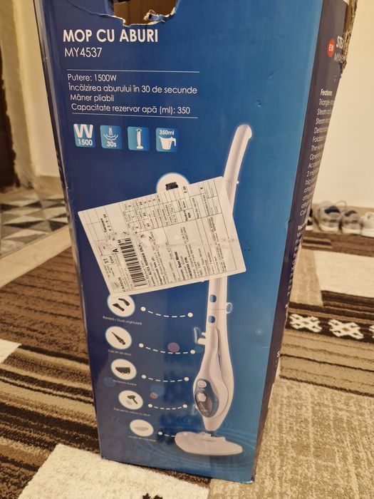 Mop cu abur nou în cutie cu garanție