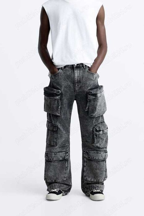 Jeans Zara Pocket Blugi 28
