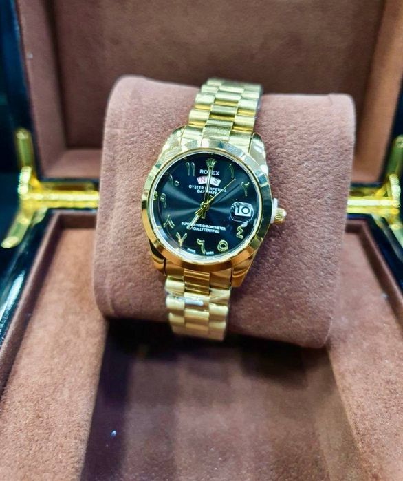 Женские часы Rolex цыфры на Арабском коробка в подарок