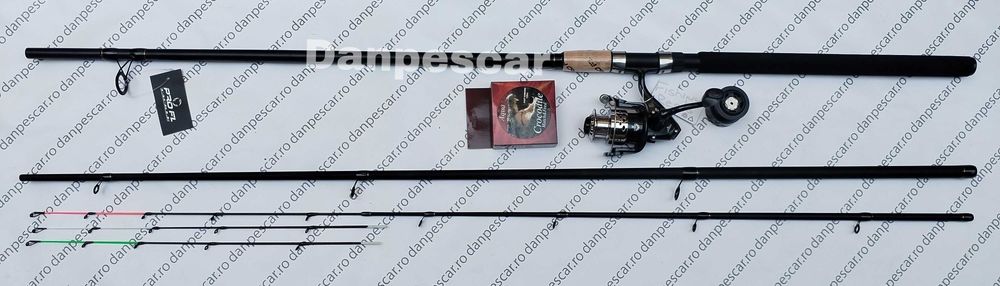 SET FEEDER Lanseta PROFL SPIRADO 3,90m+Mulineta FEEDER QFC4000 si fir