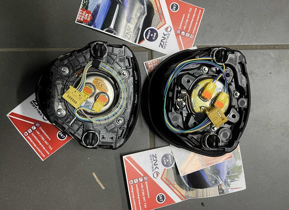 Mercedes Benz - airbag volan cusut in piele compatibil 2013 - 2019 AMG