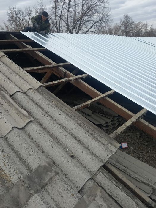 ремонт крыша ( устранение протечек)  кровли.