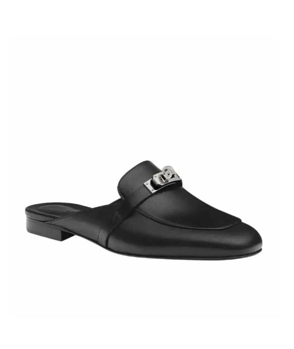 Женские кожаные мюли Hermes