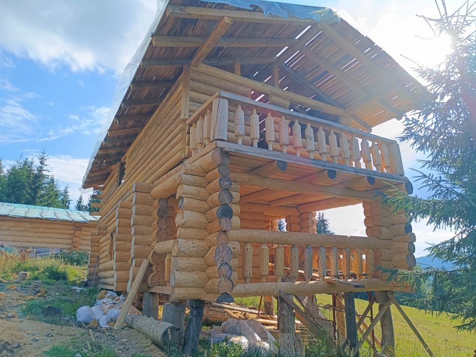 Vand cabana lemn rotund