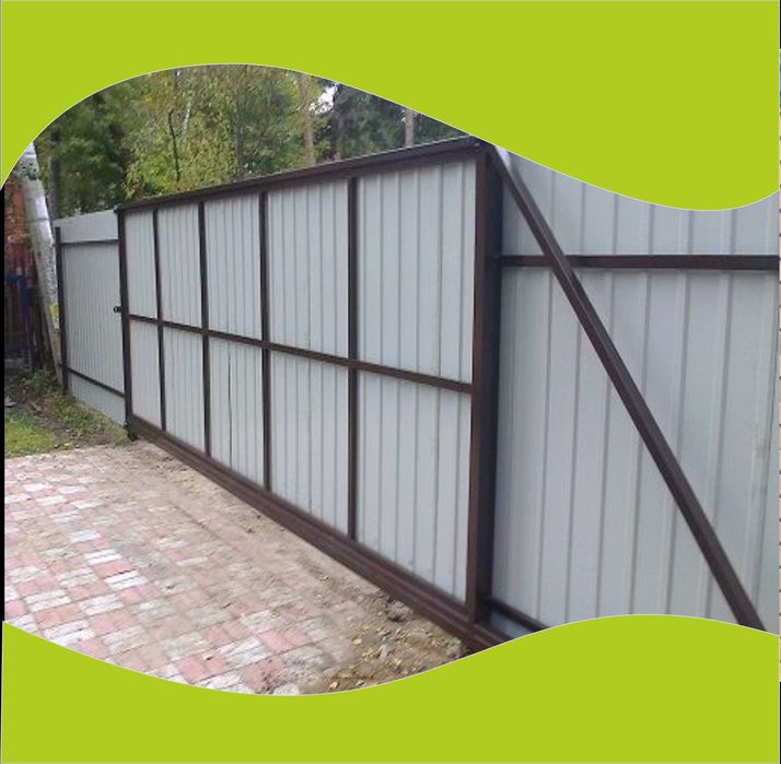 Откатные ворота  монтаж