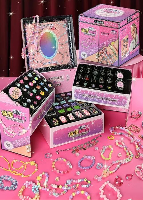 DIY набор для творчества и создания украшений, шкатулка с украшениями