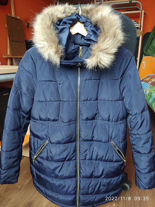 Дамско лилаво  Яке и тъмно синьо Н&М яке за бременни