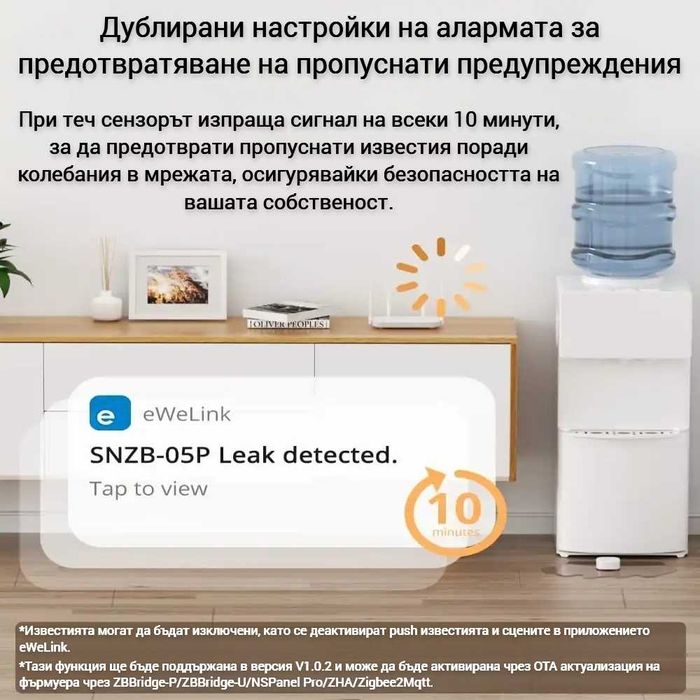 SONOFF SNZB-05P – Zigbee Сензор за Течове