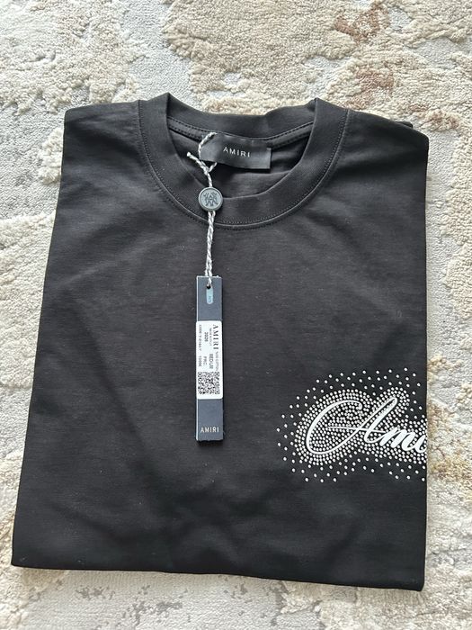 Tricou negru design cristale premium | nou cu etichetă | mărime M | livrare rapidă