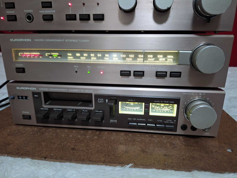 Linie audio Hi-Fi Europhon TA-88 TT-88 TC-88 vintage '80
