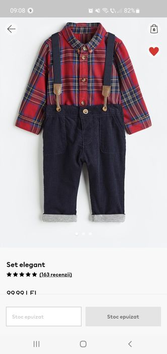 Set băieți craciun h&m marime 92