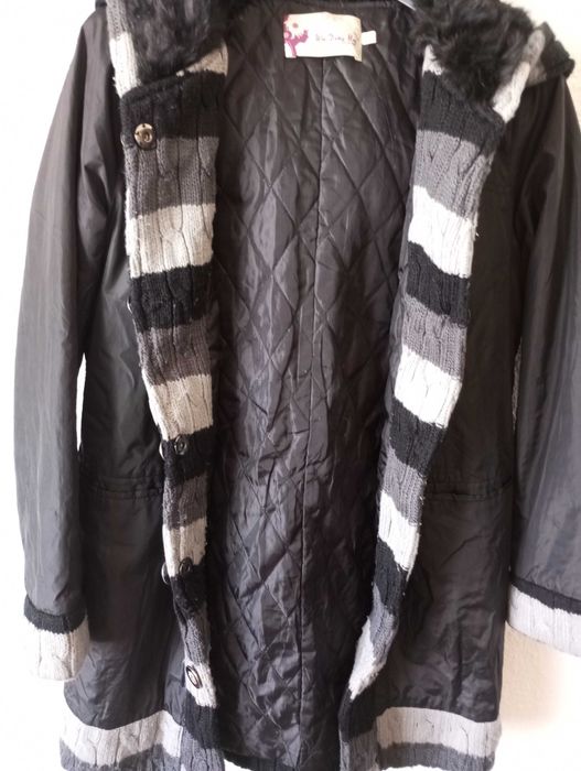 Дамско яке с естествена яка М/L