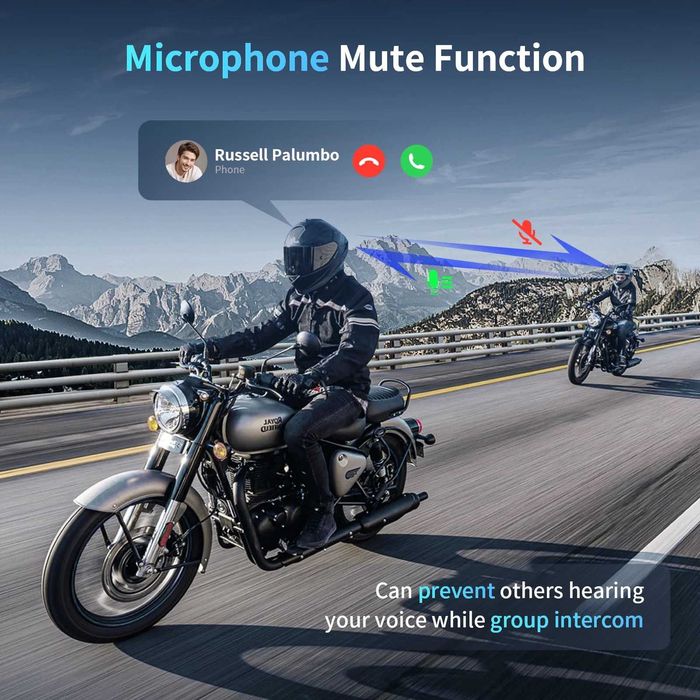 Две устройства комуникация M1S Pro Bluetooth Intercom Headset DUAL
