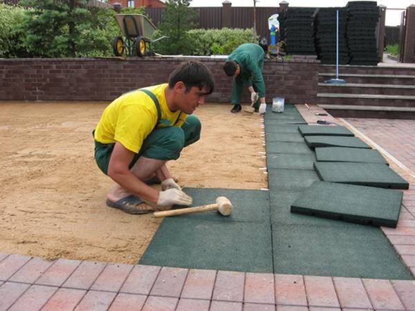 Резиновые брусчатка. Наливные   покрытие  площадки  rezina qoplama