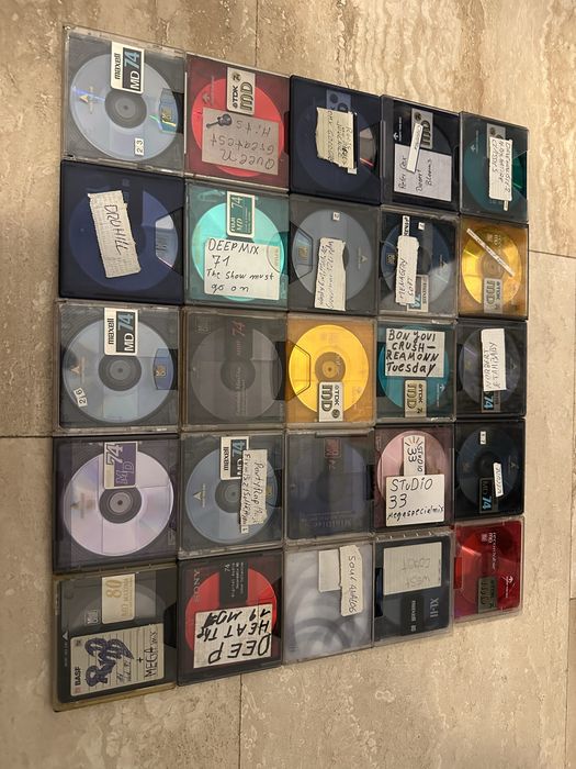 25 minidisc audio Sony Maxell TDK