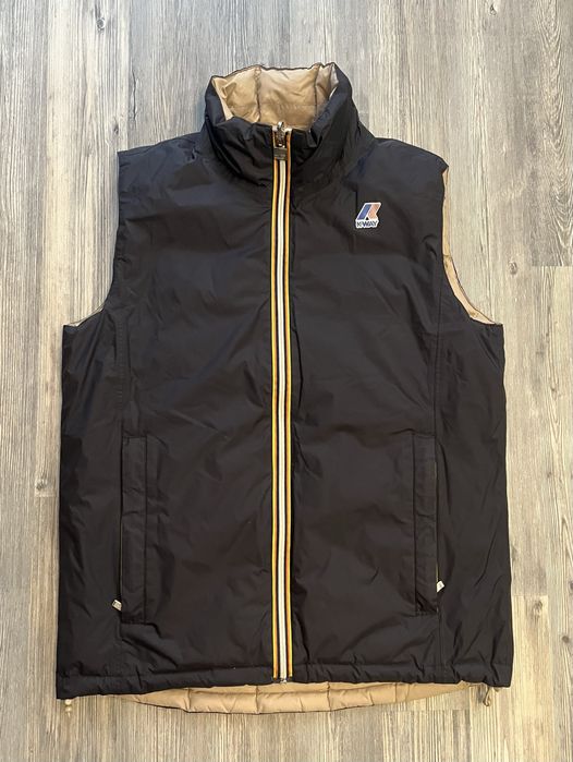 Мъжки елек с гъши пух K-Way две лица /M/