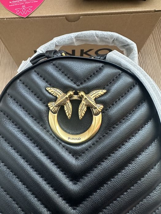 Чисто нова Раница Pinko Love Click Mini в черен цвят