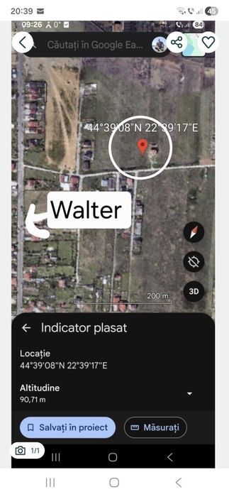 Vând teren zona Walter