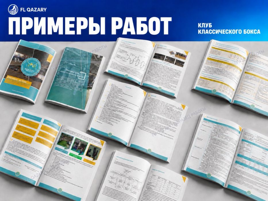 Бизнес план, ТЭО разработка - 35 тыс. тг