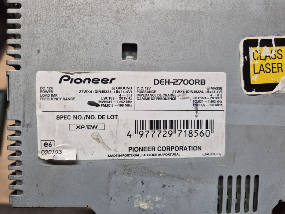 Cd-player auto Pioneer