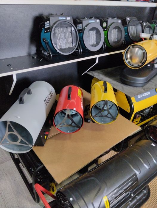 Пушки тепловые газовые, сетевые, дизельные