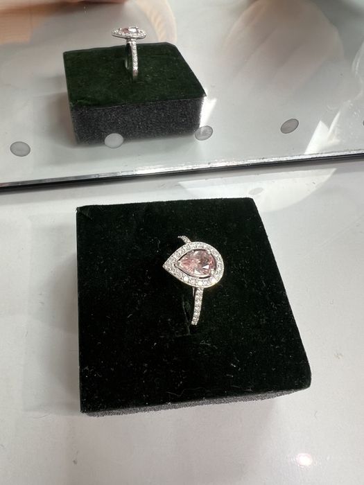 Inel de logodna aur alb 18K cu diamant si certificat de autenticitate!