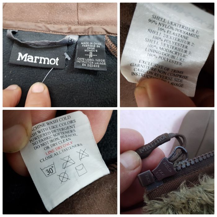 Softshell MARMOT, windstooper damă, nr S, fleece outdoor, munte, oraș