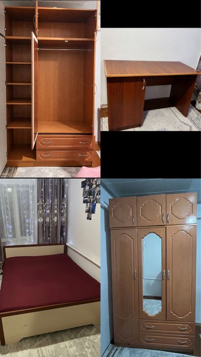 шкаф кровать стол все на 80 000т
