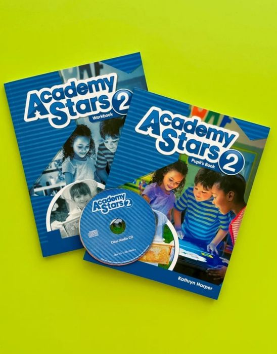 Доставка. Academy Stars 0,1,2,3,4,5,6 pupil's book + workbook + диск