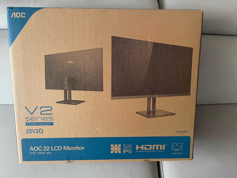 Монитор AOC 22V2Q, 21.5" IPS FULL HD