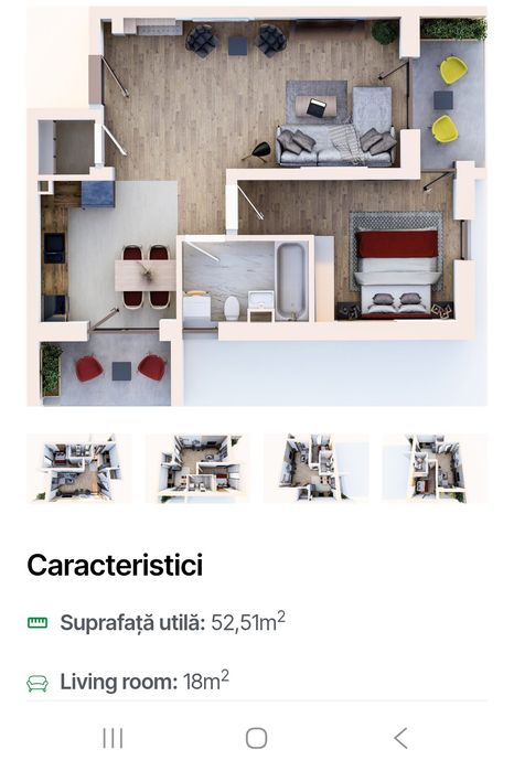 Apartament 2 camere 52.5 mp Unirii Green Properties