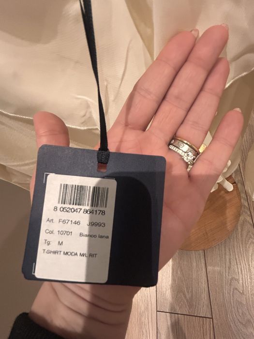 Liu Jo памучна блуза с коприна и лого нова