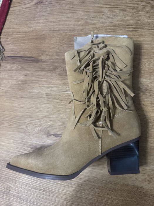 Казаки из натуральной замши