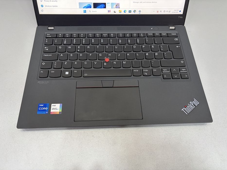 Lenovo ThinkPad T14s Gen2,Touch Screen, I7-1165G7, SSD 512, 16 GB RAM