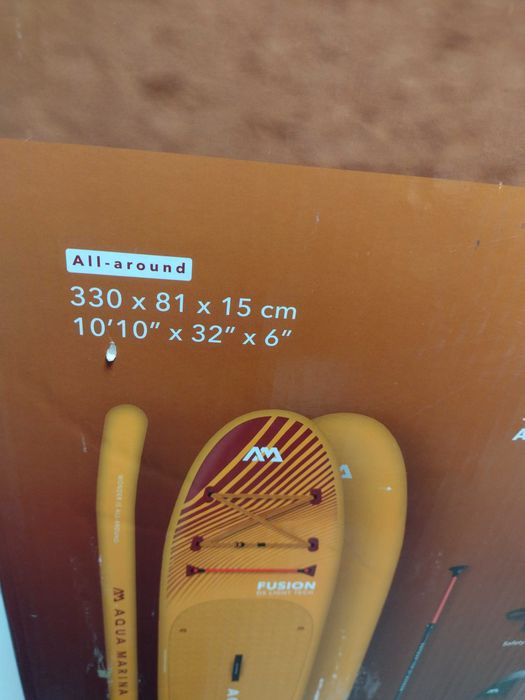 Надуваем sup падал борд Aqua marina fusion 10'10