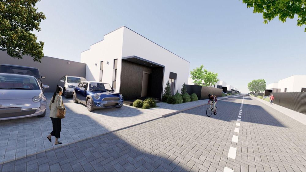 Vanzare casa moderna parter Domnesti / 98 mp utili