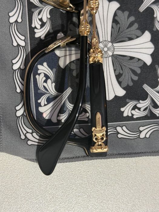 Chrome Hearts Duck Butter Black/Gold очила