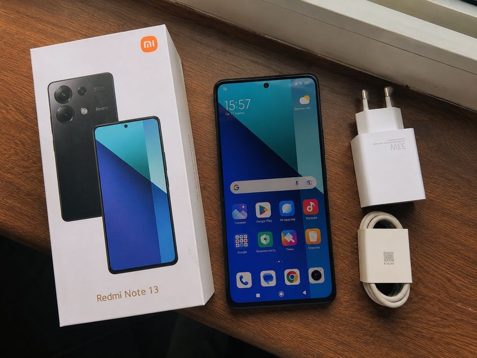 Xiaomi Redmi Note 13 8/256 GB Black — отличное состояние, полный компл