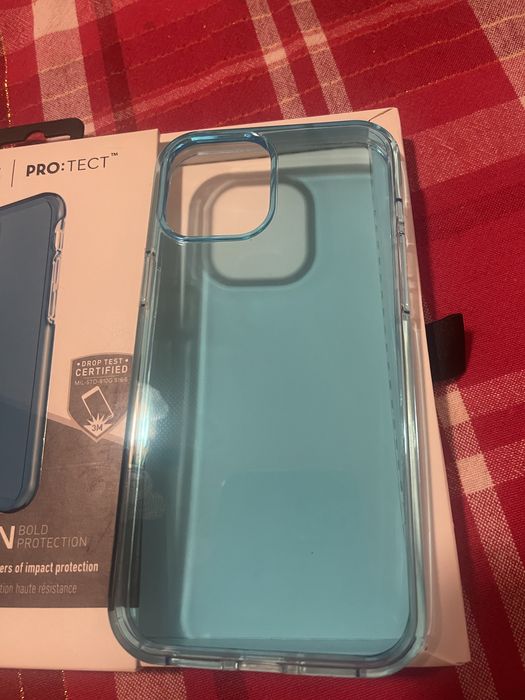 Carcasă/Husă albastră IPHONE 12/13 Pro Max f.rezistentă la impact.