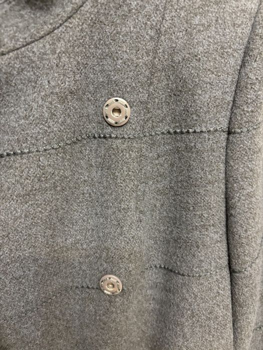 Женское серое пальто