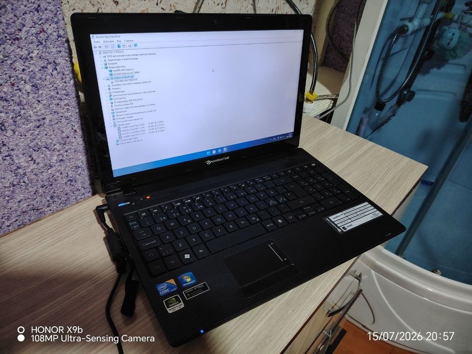 Игравой ноутбук packard bell сотилади  90$.