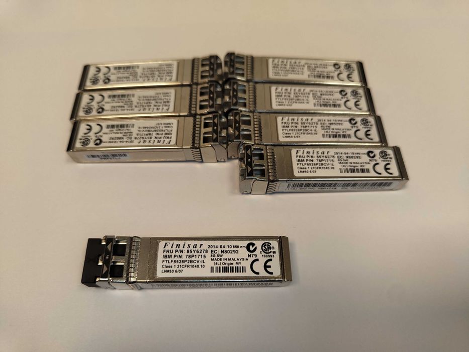 (x127) Lot/Module SFP/SFP+ 8/10 Gbps (Brocade, Finisar, JDSU, Juniper, IBM)