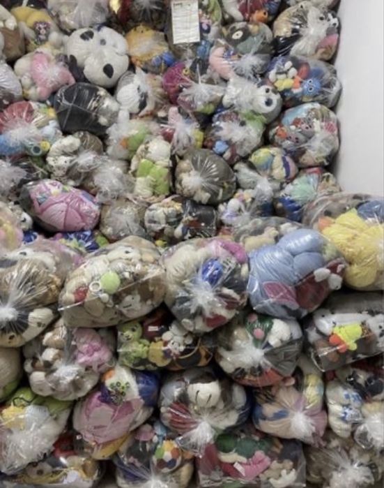 Jucării din pluș kg en-gros sac 10 kg