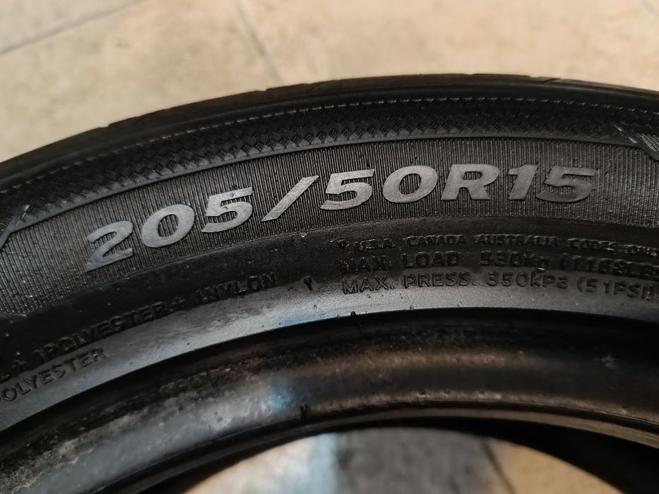 205/50/15 летние шины б/у из Германии.