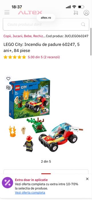 2 seturi lego city- incendiu