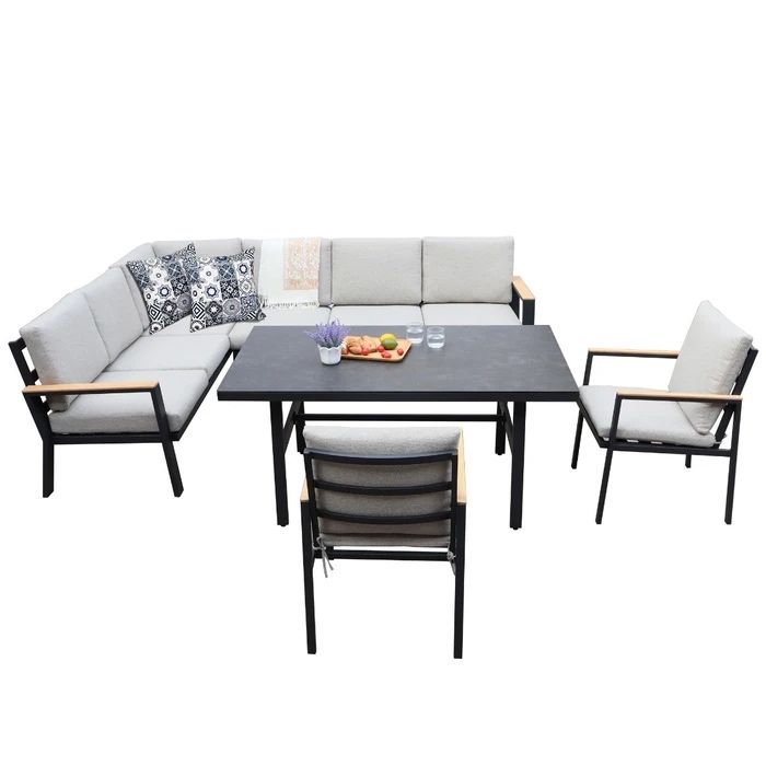 Masa de terasa gradina noua Grandio Tahiti – aluminiu, elegantă, nefolosită